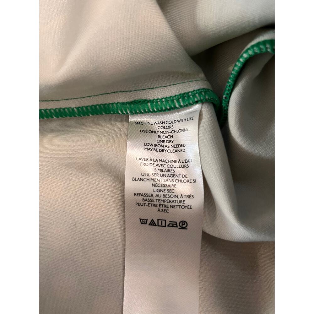 Maeve Green & White Geometric Cropped Pants - Picture 6 of 8